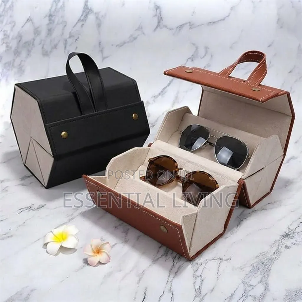 5-Slot Foldable Sunglasses Storage Case & Hanging Travel Case