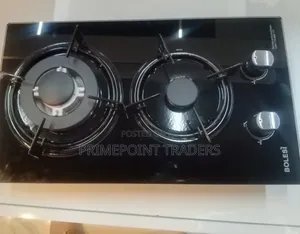 Bolesi 2-Burner Built-in Gas Hob – Tempered Glass Top