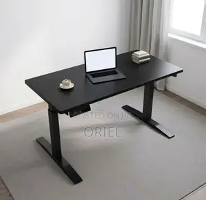 Electric Standing Office Desk : 1200MM Black Height Adjustable Table