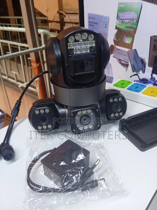 V380 Triple Lens 4G CCTV Camera for Wide Angle Security Coverage Smart - main view
