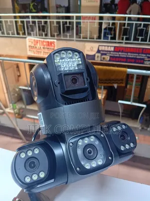 Triple Lens 4G CCTV Camera for Construction and Farm Security Property