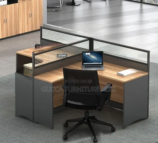 Curved Modular Workstation for 2 Persons