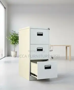 Lockable Vertical 3 Drawer With Soft Close