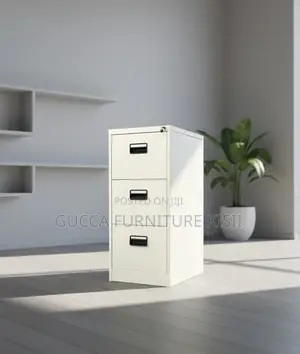 Lockable Vertical 3 Drawer With Soft Close