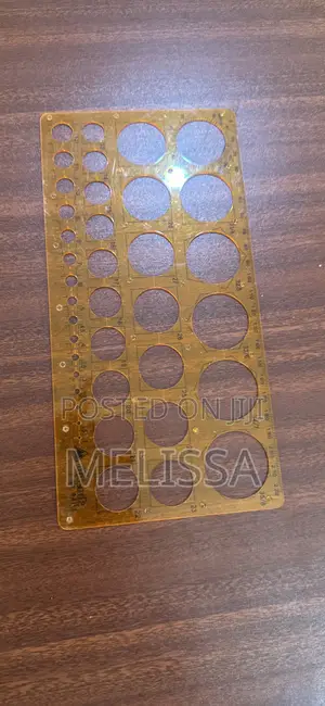 Yellow Drawing Circular Template