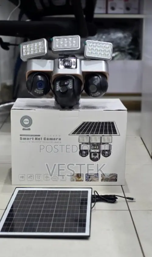 VTS30 Wi-Fi Outdoor Solar Security Camera Solar LED Floodlight Array