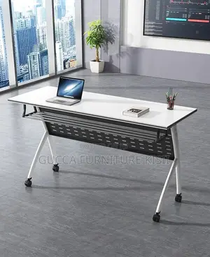 Ergonomic Fold Conference Table With Lockable Wheels