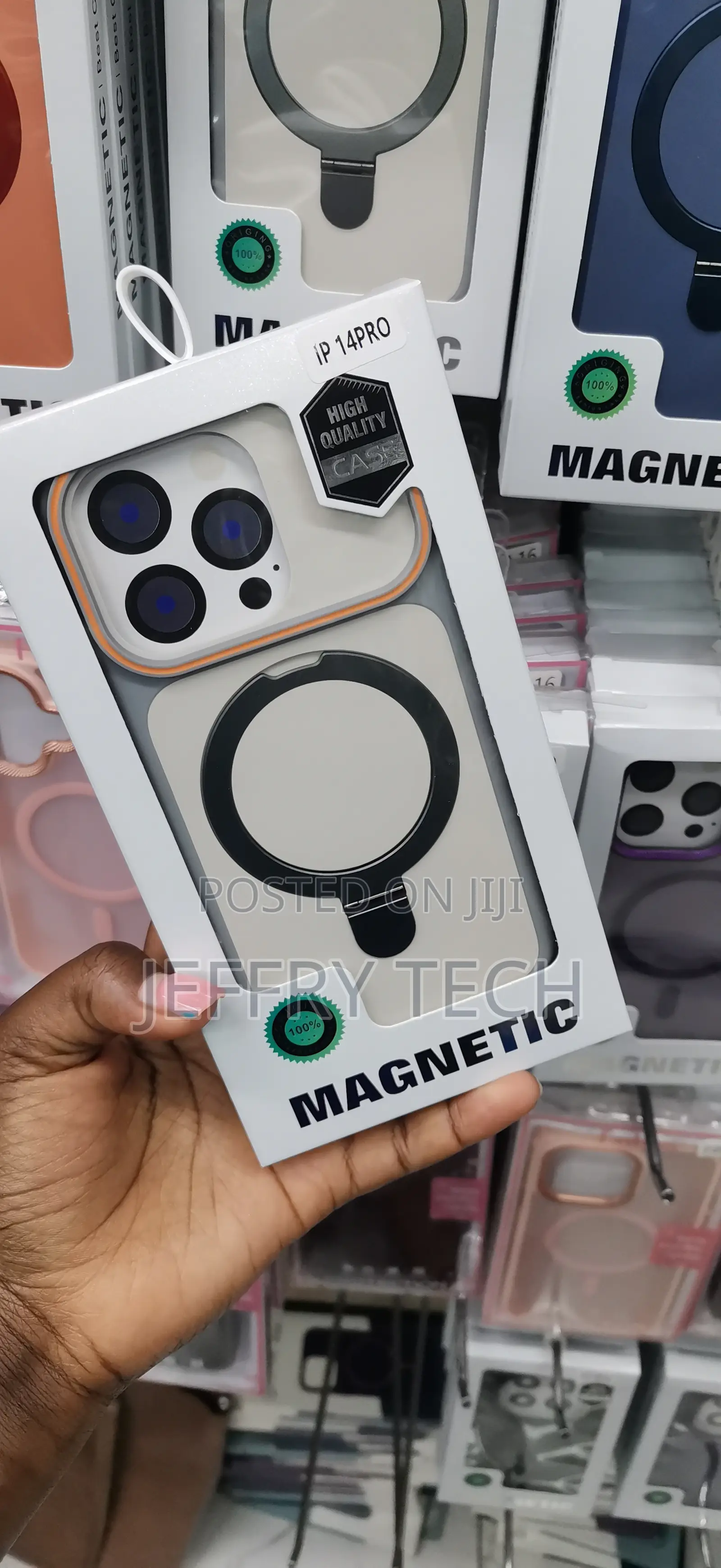 Magnetic Phone Case With MagSafe and Camera Lens for iPhone 14 Pro