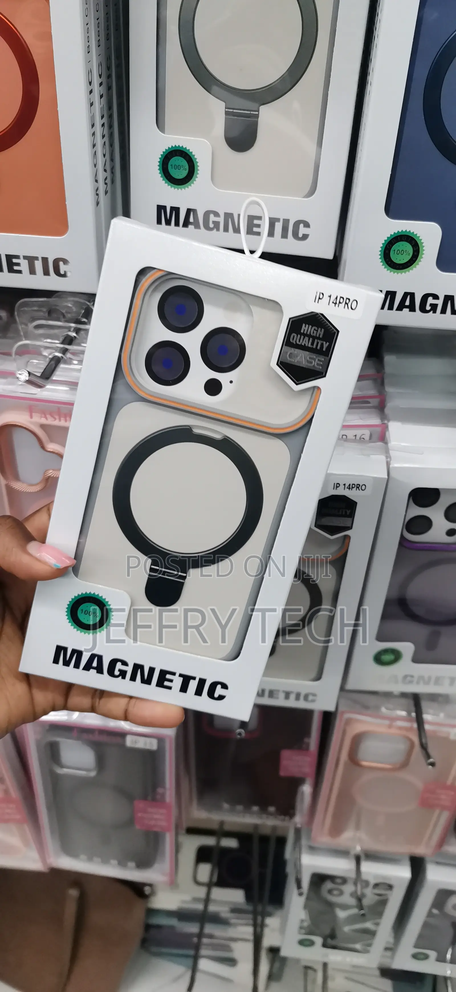 Magnetic Phone Case With MagSafe and Camera Lens for iPhone 14 Pro