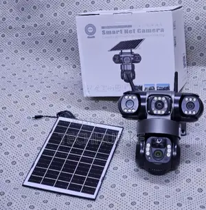 3 Lens Screen 4G Solar Camera 360° Outdoor Wireless Solar CCTV Camera
