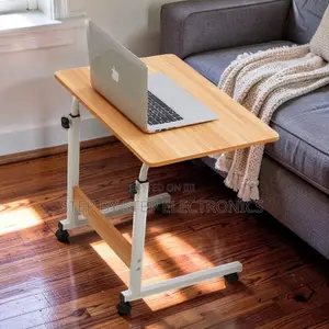 Adjustable Rolling Laptop Desk for Bed, Sofa, or Workspace Use