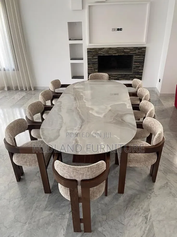 Dining Set With Marble Epoxy Top Available on Order