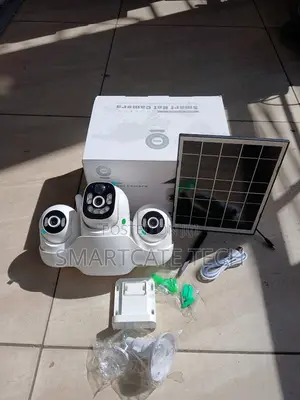 V380 Pro 3-Lens WiFi Solar Camera With 360° PTZ Monitoring