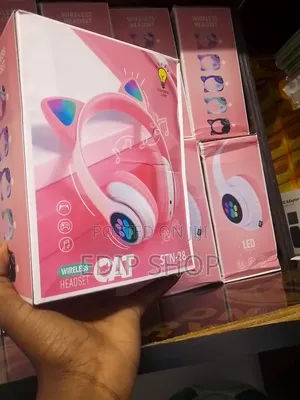 Pink Wireless Kids Headphones