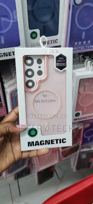 Rose-Gold Magnetic Wireless Charging Case Samsung Galaxy S23 Ultra