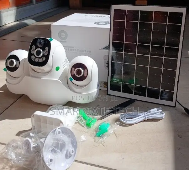 Triple Screen V380 Pro Solar Security Camera With PTZ