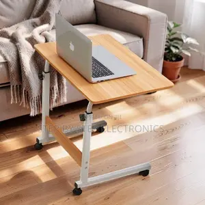 Bedside Rolling Table for Laptop, Meals, or Study Adjustable Height