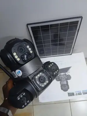 4G Triple Lens Solar CCTV Camera for Wide Outdoor Security Monitoring.
