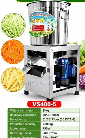 Convenient and Reliable 23kgs Vegetable Shredder