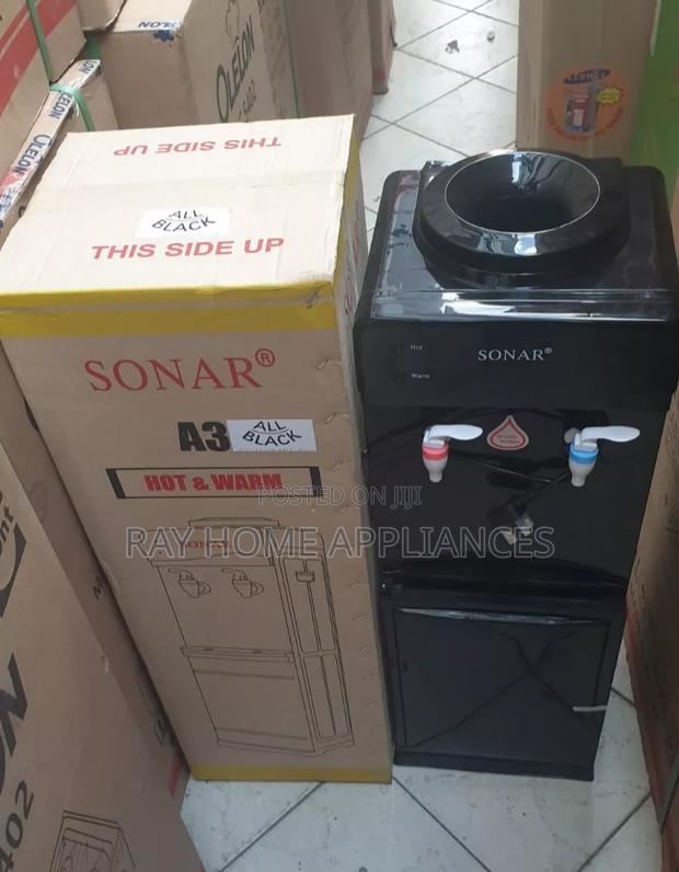 Black Hot and Normal Water Dispenser - main view