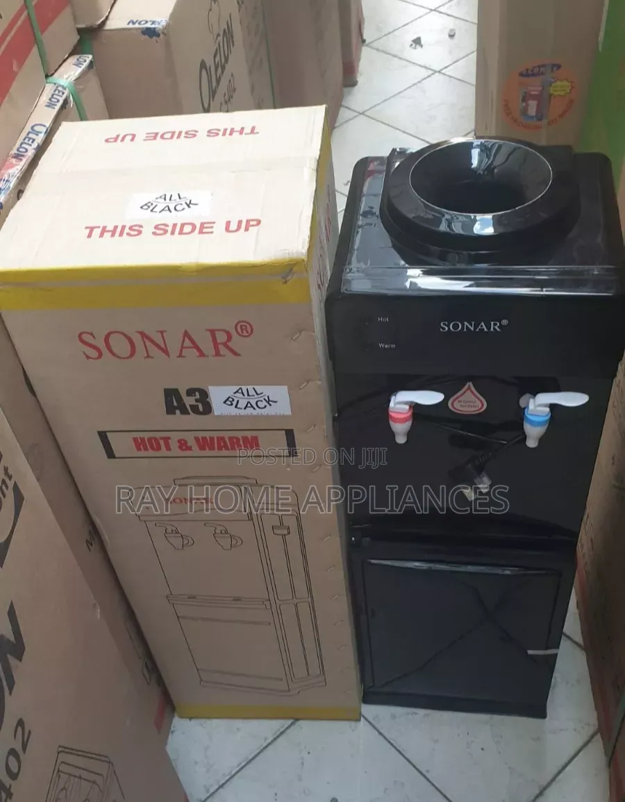 Black Hot and Normal Water Dispenser