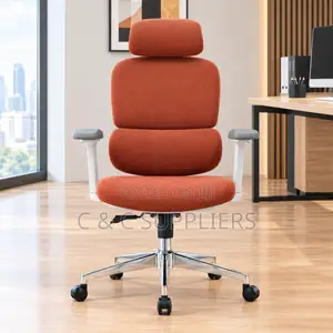 Executive Full Fabric Orange Study Chair