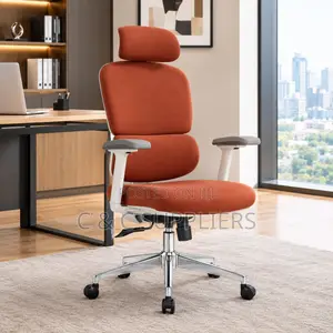 Executive Full Fabric Orange Study Chair