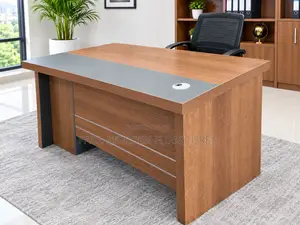 1.2m Office Premium Executive Table With Three Storage Cabinet