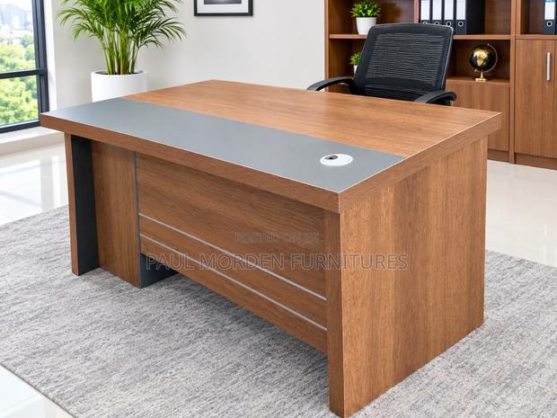 1.2m Office Premium Executive Table With Three Storage Cabinet - thumbnail 2