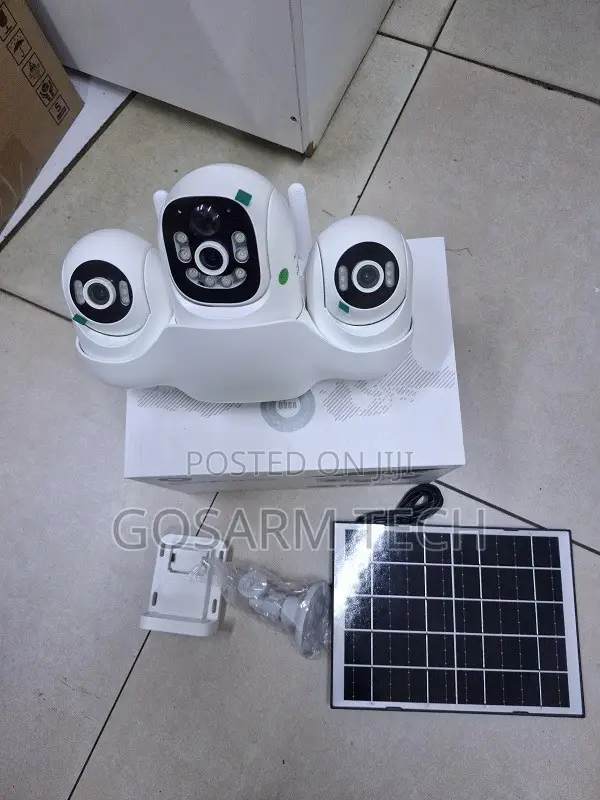 4G SIM Card Triple Lens Solar Security Camera – Wireless PTZ CCTV
