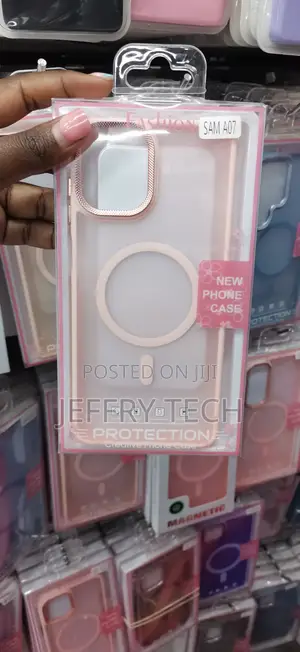 Pink Translucent Magnetic for Samsung Galaxy A07 MagSafe Wireless Gold