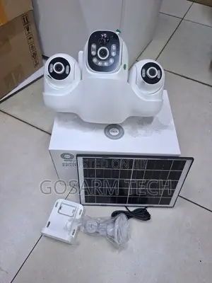 V380 WiFiTriple Lens Smart Solar Camera PTZ Outdoor CCTV &Remote Acces