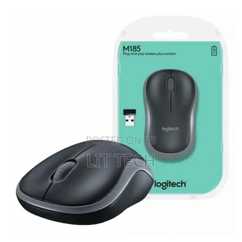 Logitech M185 Wireless Mouse – Swift Grey – 910-002235