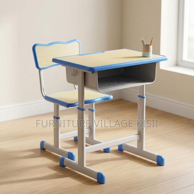 Blue Beige Study Kids Desk - thumbnail 3