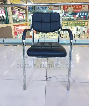 Catalina Leather Stackable Seat With Armrest