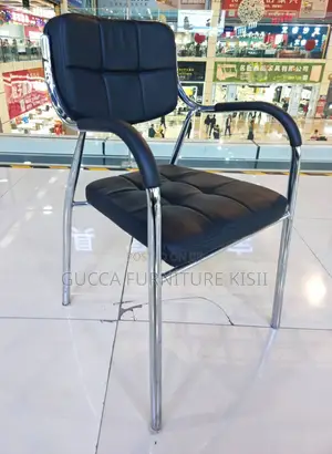 Catalina Leather Stackable Seat With Armrest