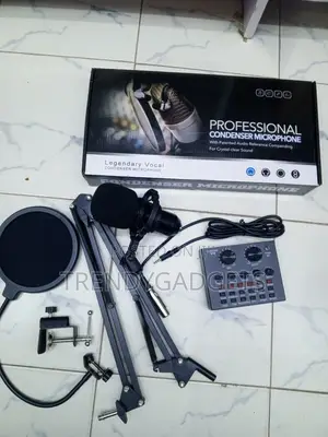 Legendary Vocal Microphone Kit With Shock Mount Pop Filter V8
