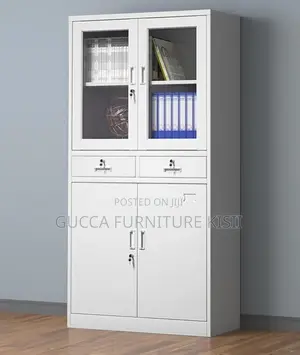 Half Glass Multipurpose Steel Corporate Cabinet.