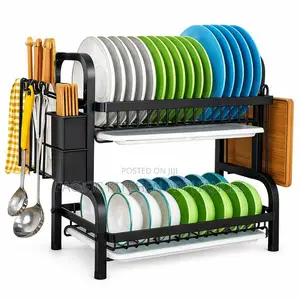 CYFAZA 2 Tier Dish Rack for Kitchen Counter