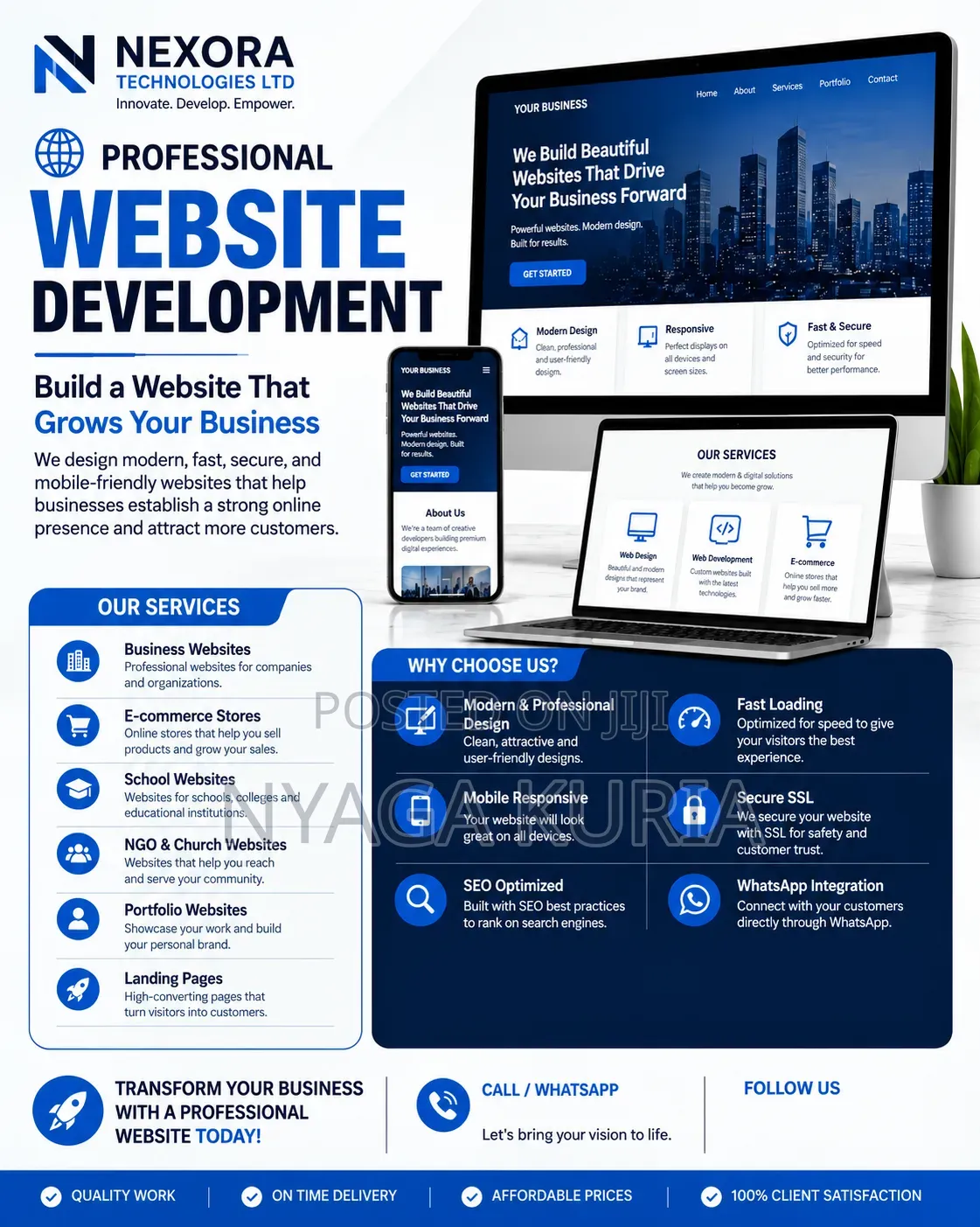 Professional Business Website Development in Kenya