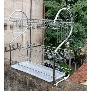 Nunix Metallic 2 Layer/Tier Dishrack - STAINLESS STEEL