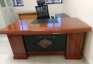 1800mm Luxury Mahogany Office Workstation for Executives