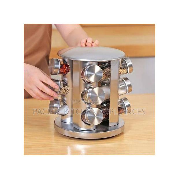 12 PCS 360 Degrees Rotating Spice Rack Carousel - main view