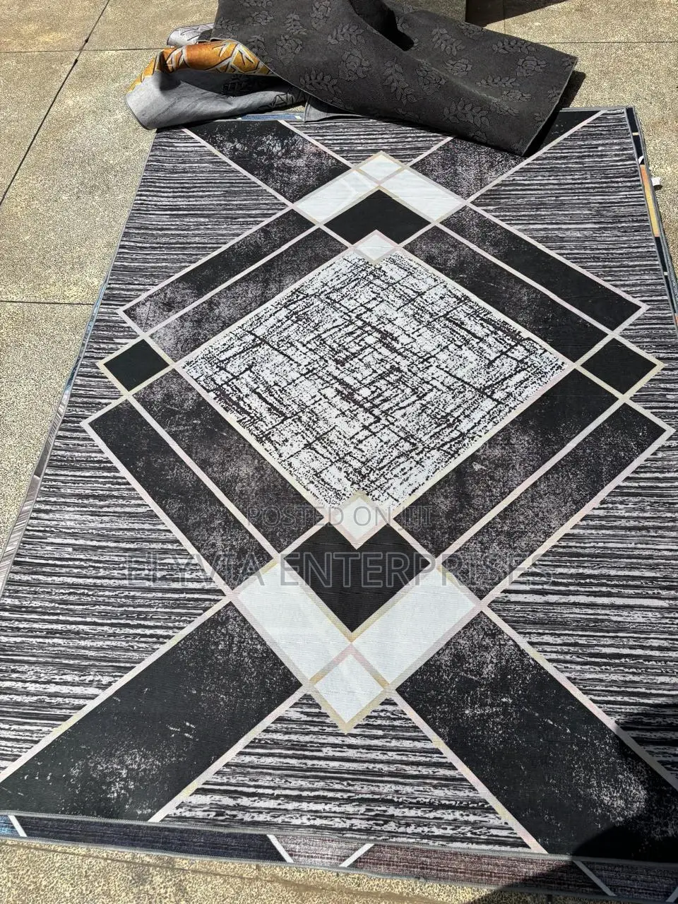 Geometric 3D Area Rug