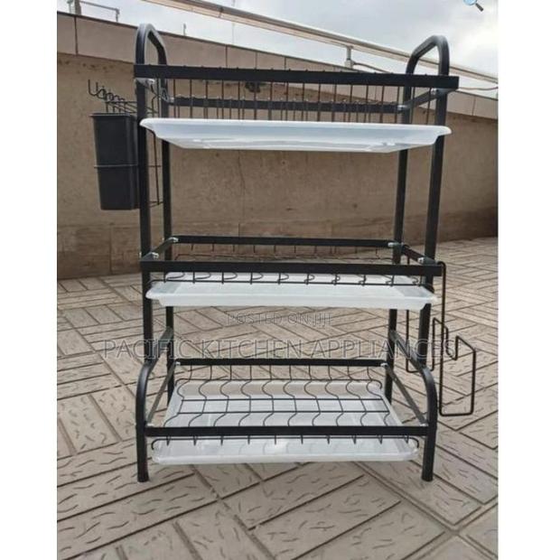 3 Layer Tier Heavy-Duty Dishrack - main view