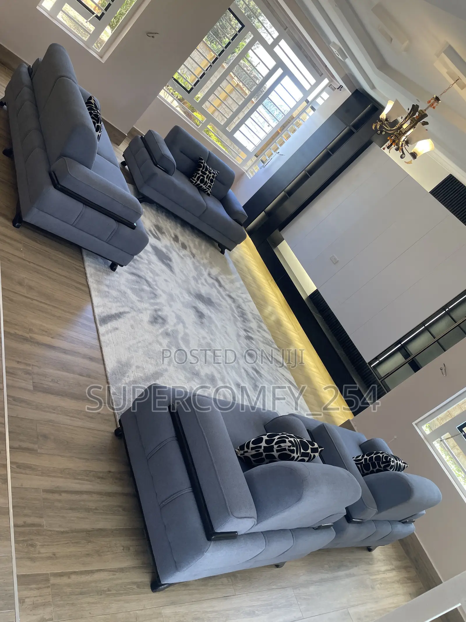 A Luxurious 7 Seater Amber Sofa Well Delivered