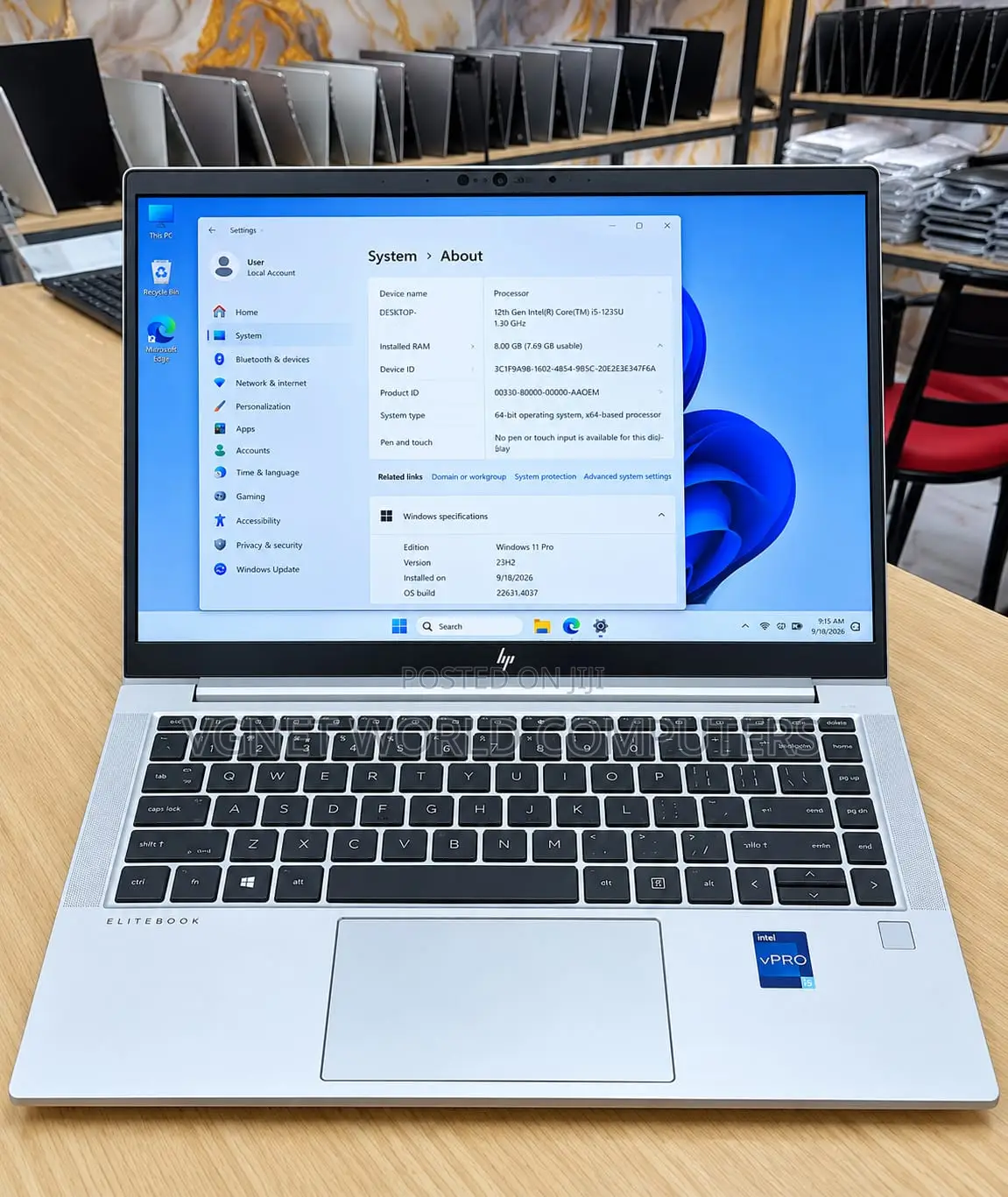 Laptop HP EliteBook 830 G8 8GB Intel Core i5 SSD 256GB