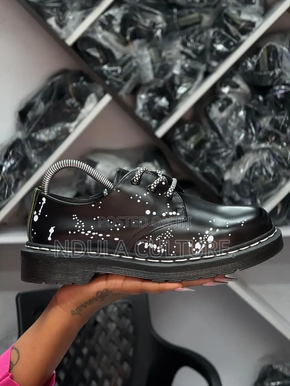 Dr Martens1461 Splatter Paint Print Shoes