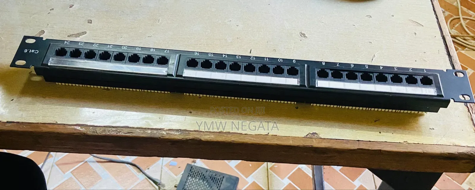 24-Port Cat6 RJ45 Network Patch Panel