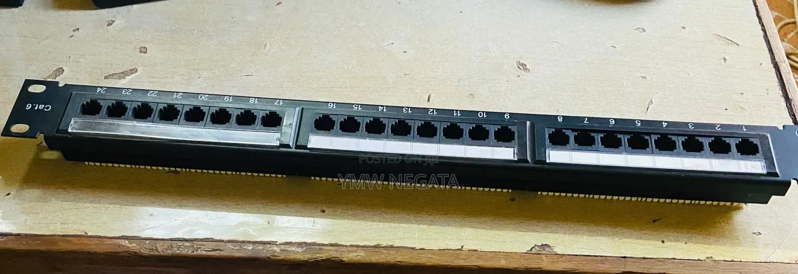 24-Port Cat6 RJ45 Network Patch Panel